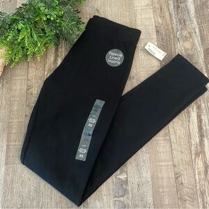 AEROPOSTALE Black High Rise Fleece Lined Leggings, NWT, Size XS